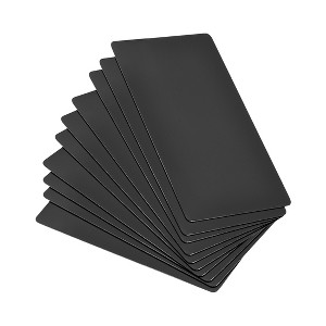 Unique Bargains DIY Laser Printing Office Engraving Blank Metal Cards 25 Pcs - 1 of 4