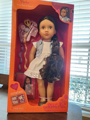 Our Generation Prisha & Styling Accessories 18 Hair Grow Doll : Target