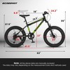 FIONECA 20" Kids & Teens Mountain Bike, 7-Speed with Disc Brakes & Front Suspension ¨C Off-Road & Snow Ready - 4 of 4