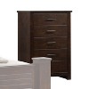 PAGED Dresser with 5 Drawers Classic Style Storage Drawers with Sleek Single Pull Knob Hardware for Living Room, Hallway, Office - 3 of 4