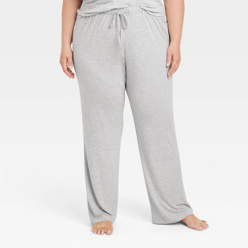 Women s Cloud Knit Pajama Pants Auden Heathered Gray 3x Target