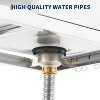 Stainless Steel Utility Sink, Freestanding Workstation with Hot/Cold Faucet, Includes Storage Shelf, Adjustable Legs for Indoor/Outdoor Use - 3 of 4