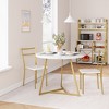 Whizmax Round Kitchen Chairs for 2 Modern Dining Room Table Set for Small Space - 3 of 4