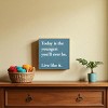 Slickblue Inspirational Wood Wall Sign – “Live Like It” Quote – Rustic 7x7 Motivational Decor, Color Options - 2 of 3