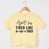 Simply Sage Market Ain't No Tired Like Mama Tired Boxy Crop Top - 2 of 4
