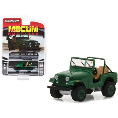 1974 Jeep CJ-5 Green (Dallas 2017) Mecum Auctions Collector Series 2 1/64 Diecast Model Car by Greenlight