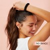 scünci Unbreakable Ruched Comfy Hair Elastics - Black - Thick Hair - 6pcs - 3 of 4