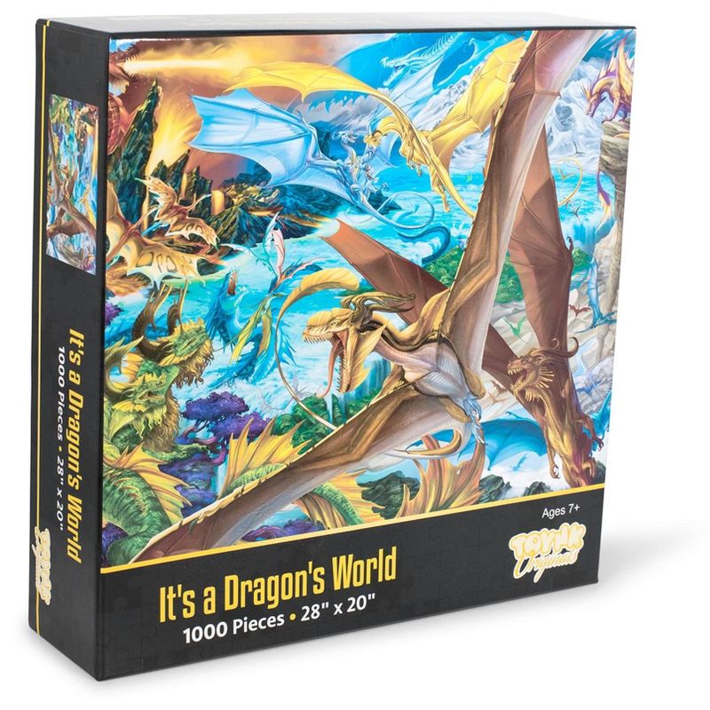 Toynk It's a Dragon's World Dreamland Dragon Puzzle | 1000 Piece Jigsaw Puzzle, 2 of 8