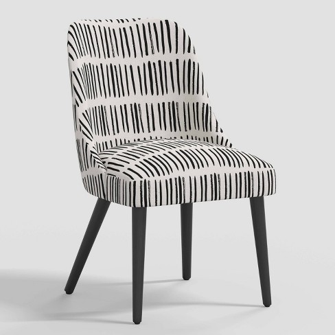 Dining chairs deals black and white