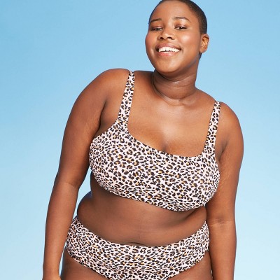 leopard print plus size bathing suit