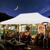 Costway 10 x 20FT Pop up Canopy  Outdoor Canopy Tent with 6 Sidewalls Carrying Bag Blue/Black/Gray/White/Pink - 4 of 4