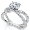 Pompeii3 1.40Ct Tori Diamond Engagement Ring 14k Gold or Platinum Lab Created - 3 of 4