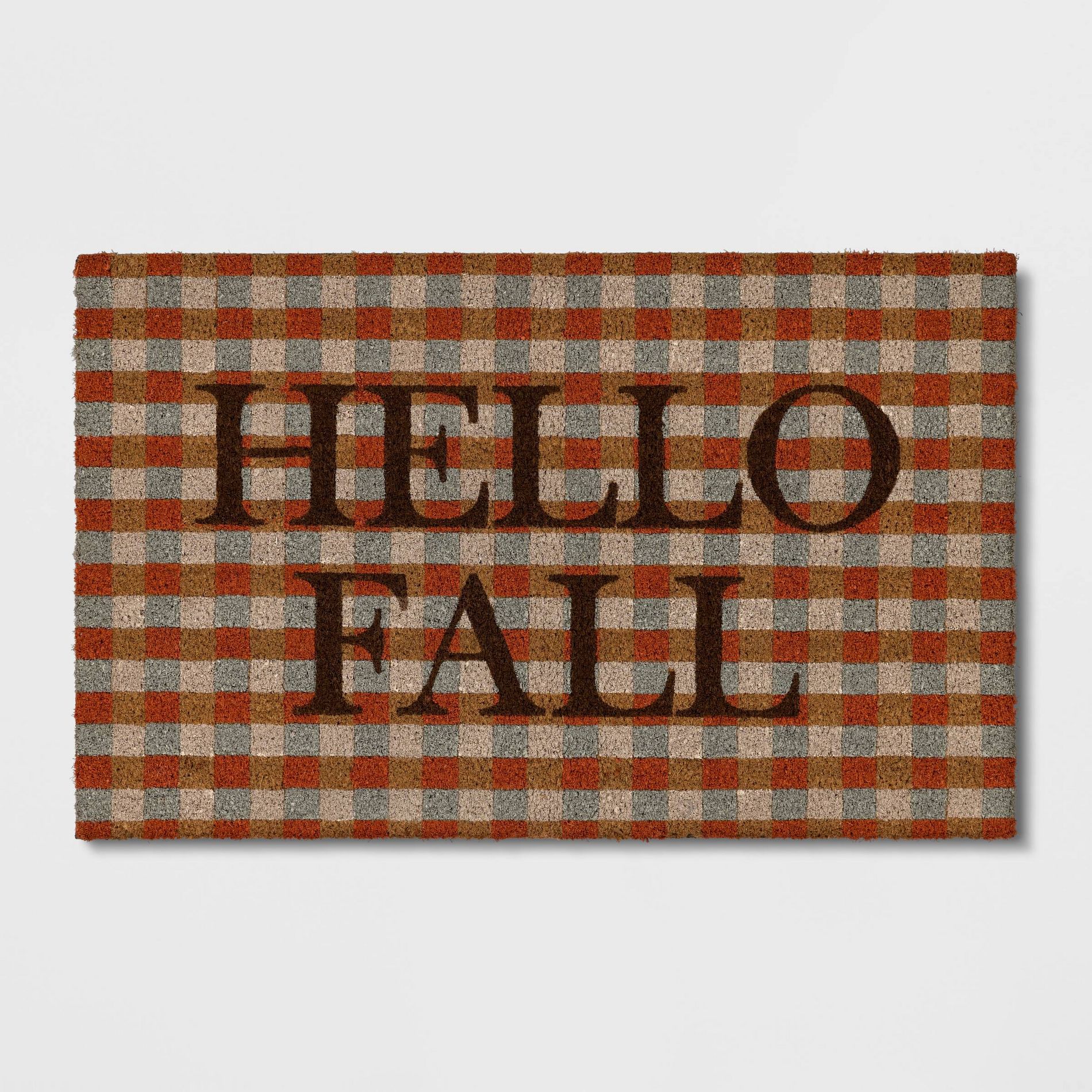 1'10"x2'11" 'Hello' Fall Coir Doormat