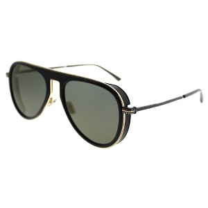 Jimmy Choo 807 K1 Unisex Aviator Sunglasses Black Gold 56mm  display picture 3
