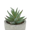 Unique Bargains Artificial Plants Flocked 5-Tier Aloe in Mini Pulp Plastic 1.97"x1.97"x3.94" 1 Pcs - 4 of 4