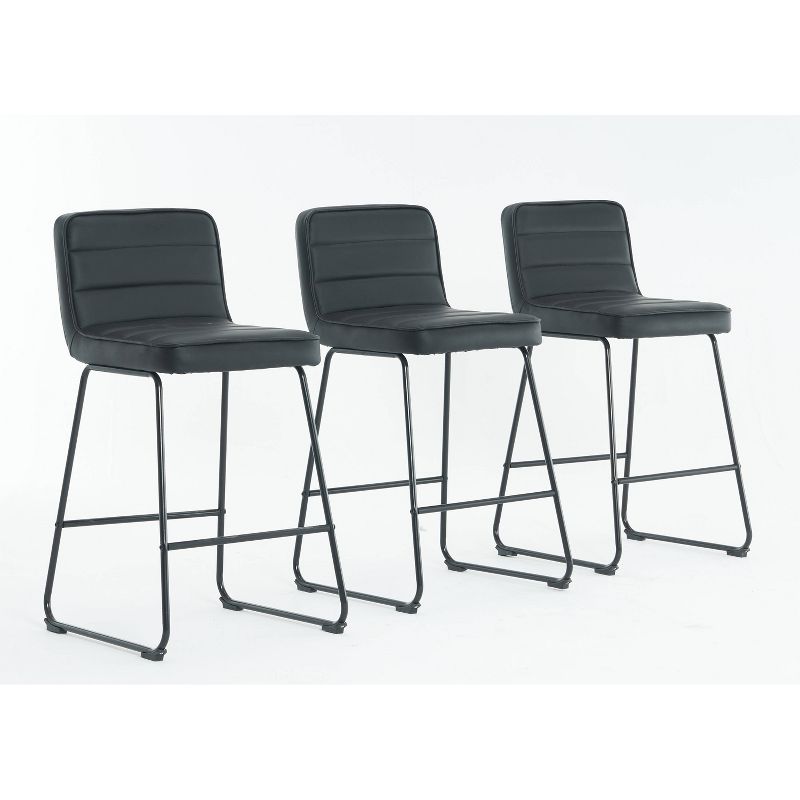 Lakeview Metal Barstool Black - Set of 3 - Home 2 Office, 1 of 12