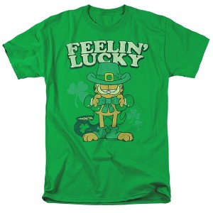 Men's Garfield Feelin Lucky T-Shirt - 1 of 4