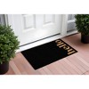 HomeRoots 24" X 36" Black and Natural Coir Hello Outdoor Door Mat - 2 of 3