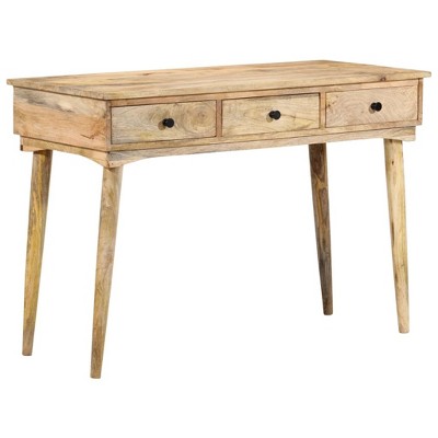 vidaXL Console Table Natural Mango Wood Solid Mango Wood Medium