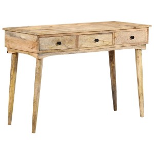 vidaXL Console Table Natural Mango Wood Solid Mango Wood Medium - 1 of 2