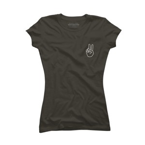 Junior's Design By Humans peace By desiredesign T-Shirt - 1 of 3