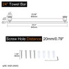 WOWOW 24 in. Towel Bar Bathroom Wall Mounted Stainless Steel Bathroom Towel Rack and Towel Holder in Brushed Nickel - 4 of 4