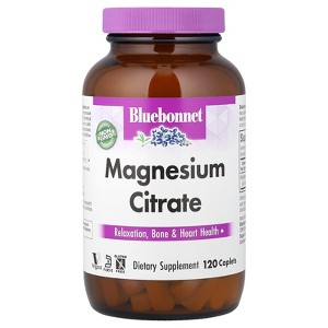 Bluebonnet Nutrition Magnesium Citrate, 120 Caplets (200 mg Per caplet) - 1 of 4