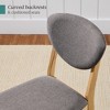 Best Choice Products 2-Piece Mid-Century Modern Wood & Upholstered Dining Chair Set - 4 of 4