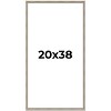 PosterPalooza | Classic Modern Silver Picture Frame - UV Acrylic, Foam Board Backing, Hanging Hardware - 2 of 4