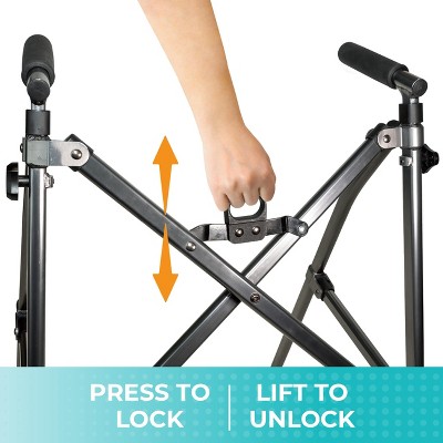 Matte Black Lightweight Foldable Walker for Seniors