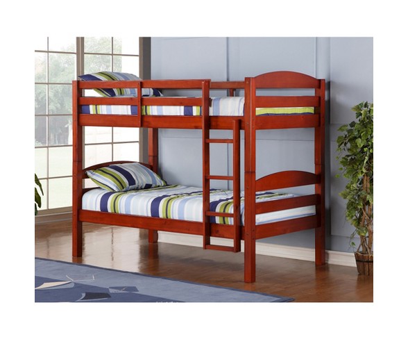 Solid Wood Twin Over Bunk Bed, Solid Wood Bunk Bed Saracina Home