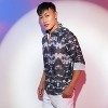 Campus Sutra Men Men's Midnight Black & Ivory White Reptilia Shirt - 3 of 4