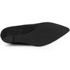 Allegra K Women's Pointy Toe Slip on Wedge Heel Pumps - 4 of 4