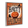 Stupell Industries Happy Halloween with Crows Floating Frame Canvas Art, Gray, 25" x 31" - 2 of 4