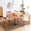 APRILSOUL Dining chair FAS grade oak wood  100% dirt-free solid table chair,living room  simple and natural - 2 of 4