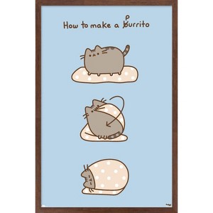 Trends International Pusheen - Purrito Framed Wall Poster Prints - 1 of 4
