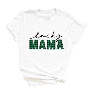 Simply Sage Market Women's Lucky Buffalo Plaid Short Sleeve Graphic Tee - 1 of 4
