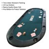 Trademark Poker Texas Hold'em Water-Resistant Folding Tabletop With Cup Holders and Padded Edges - Seats up to 10 People - 3 of 4