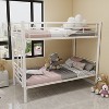 ORRD Twin Over Twin Metal Bunk Bed with Ladders & Guardrails, Convertible to 2 Beds, No Box Spring - 4 of 4