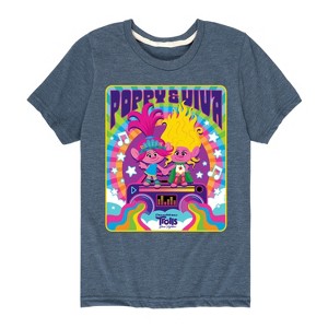 Boys' - Trolls - Poppy and Viva Short Sleeve Graphic T-Shirt - 1 of 4