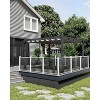 Outdoor Pergola Metal Gazebo with Retractable Canopy - 4 of 4