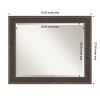 Amanti Art Attic Aged Beveled Wood Framed Bathroom Vanity Wall Mirror - 3 of 4