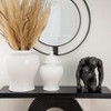 Modern Resin Sculpture - Black Polyresin Kneeling Figure Decor for Home, Office, Bedroom & Living Room - 16" Black - 2 of 4