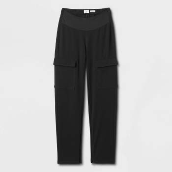 Women's Relaxed Fit Super Soft Cargo Joggers - A New Day™ Black Xl : Target