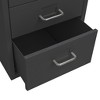 CLIHOME 6-Tier Rolling File Cabinet With Handle, Metal Steel Compact Mobile Storage Cabinet Dressers With Wheels - 4 of 4