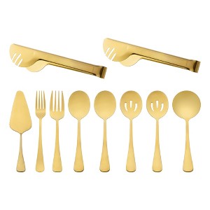 REGALWOVEN 10 Pcs 1 Set Stainless Steel Durable Rust-Proof Corrosion Resistant Flatware Set - 1 of 4