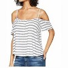 Women's Keagan Striped Linen Blend Cold Shoulder Tank Top - BB Dakota - 2 of 4