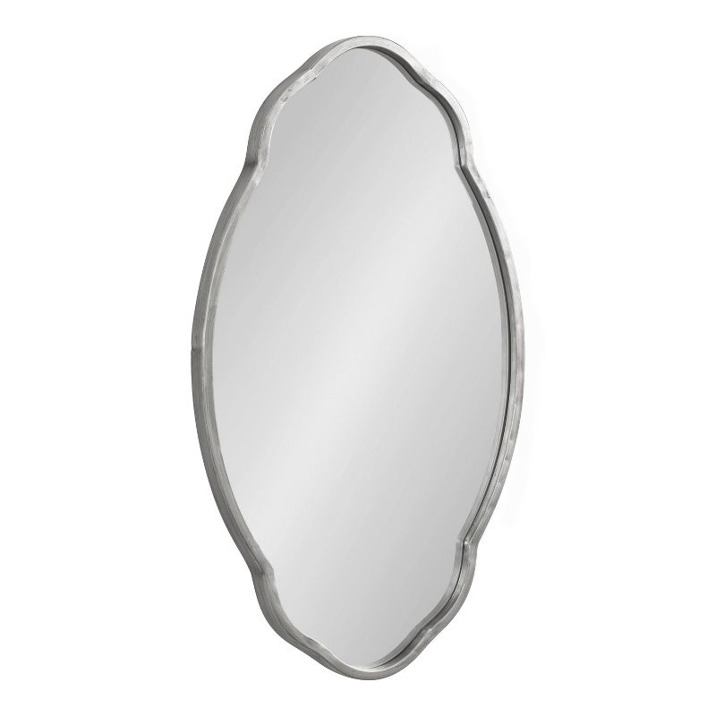 18" x 30" Magritte Scalloped Oval Decorative Wall Mirror - Kate & Laurel All Things Decor, 1 of 9