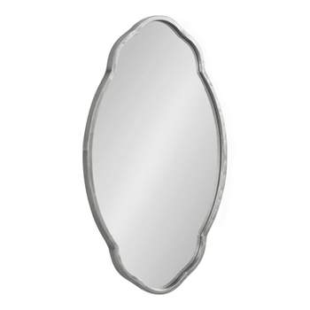 18" x 30" Magritte Scalloped Oval Decorative Wall Mirror - Kate & Laurel All Things Decor