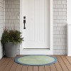 Colonial Mills Dolce Bordered Doormats - Sea Green 70” x 70” - 2 of 3